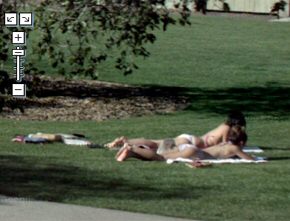 Girls sunbathing captured by Street View